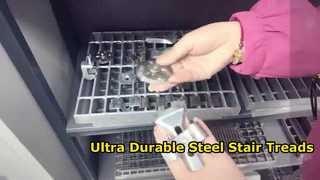Durable Stainless Steel Stair Treads With Checker Nosing