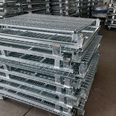 स्टोरेज केज: फोल्डेबल, कुशल स्टोरेज और ट्रांसपोर्ट के लिए स्टैकेबल।